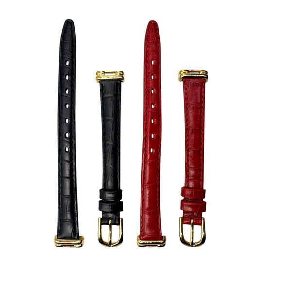 Michele 72-202-G Interchangeable 5-Bezel Watch Set Gold Bracelet and Straps - Picture 5 of 16